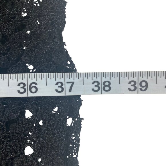 Vtg 90s Y2K Maxi Skirt | S | Black Lace | Whimsy Goth Dark Fairy Witchy | USA - Picture 9 of 9